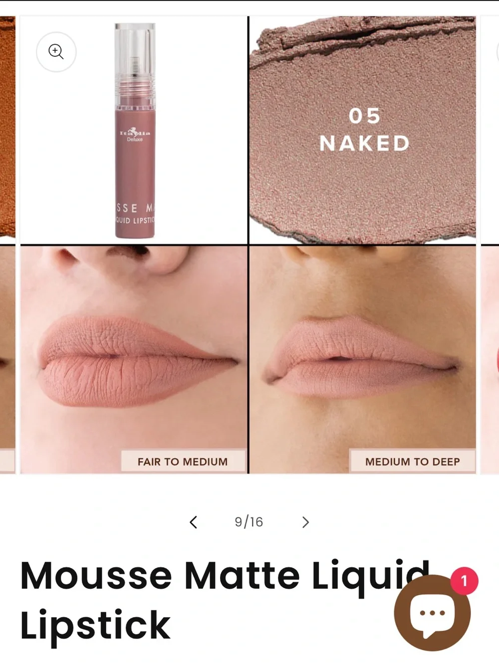 Italia Deluxe Mousse Matte Liquid Lipstick — Naked